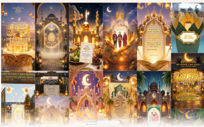 MEMBUAT UCAPAN LEBARAN 1447.H